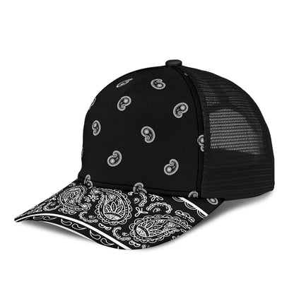 Black Bandana Overload Mesh Back Cap