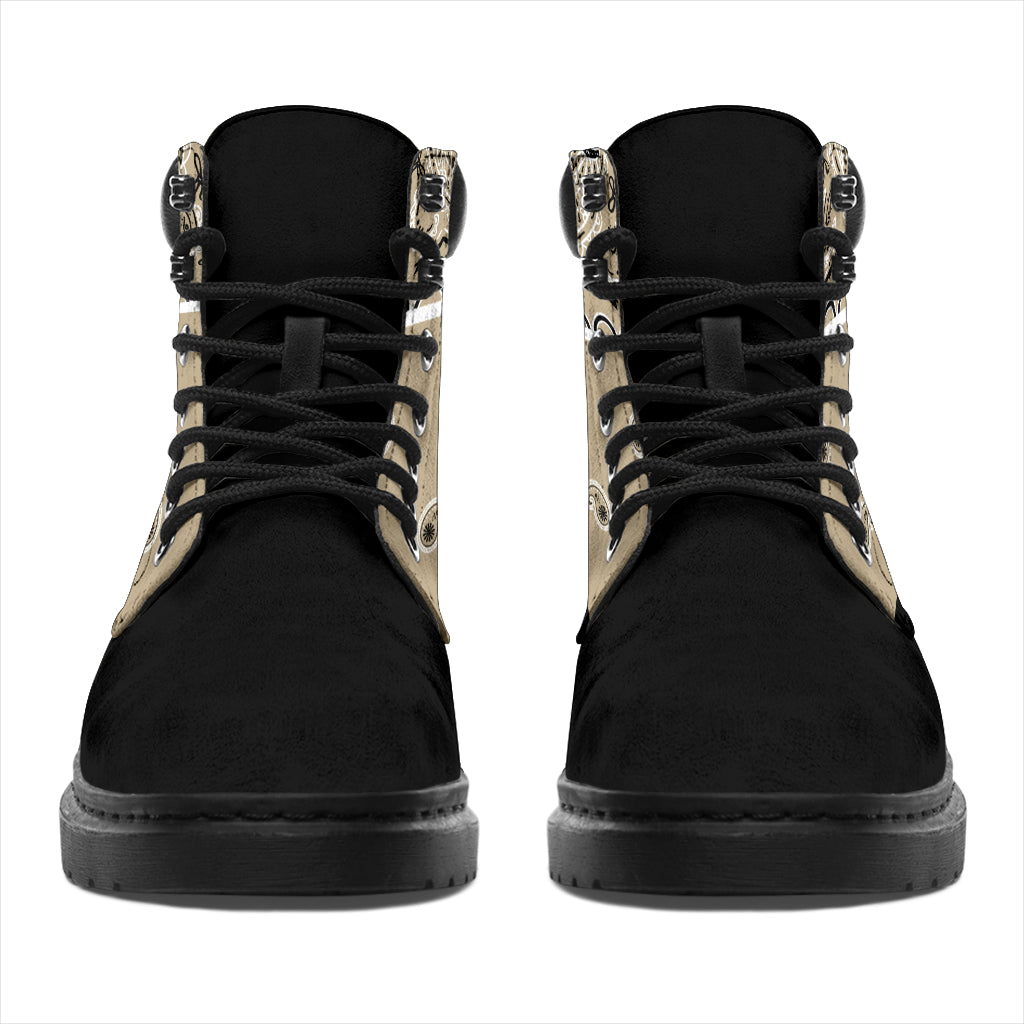 Khaki Bandana Blackout All Season Boots