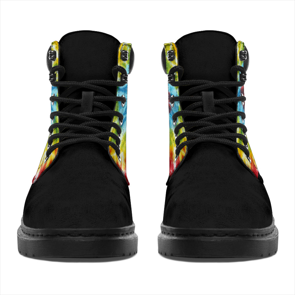 Tie Dye Spiral All Season Boots