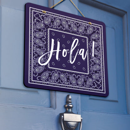 Royal Purple Bandana Door Signs
