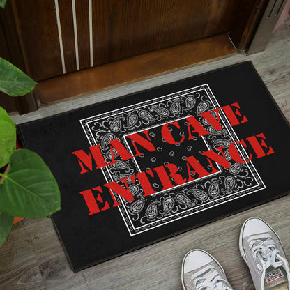 Black Bandana Door Mats