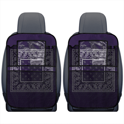 Royal Purple Bandana Back Seat Organizers