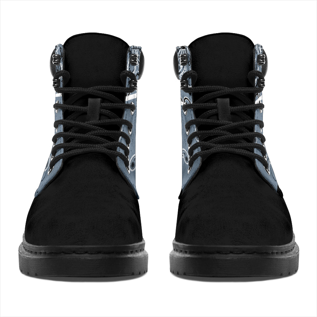 Slat Blue Bandana Blackout All Season Boots
