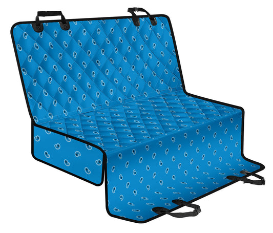 Sky Blue Paisley Car Pet Seat Covers