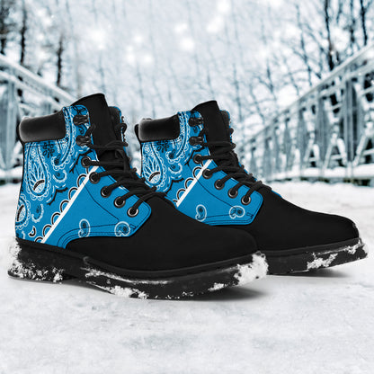 Sky Blue Bandana Blackout All Season Boots