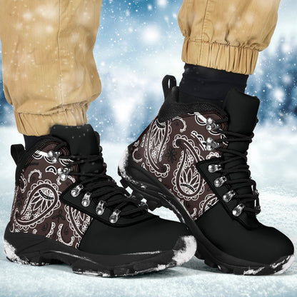 Coffee Brown Bandana Alpine Boots