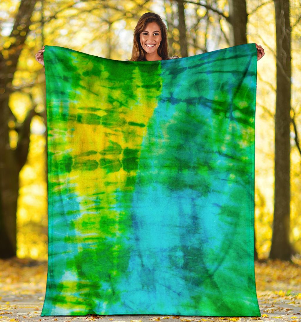 Tie Dye Fleece Throw