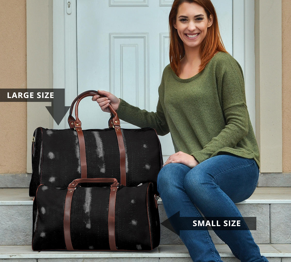 Mali Mudcloth Pattern Travel Bag