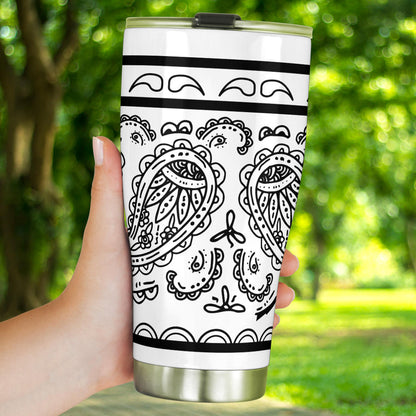 Tumbler - White Bandana