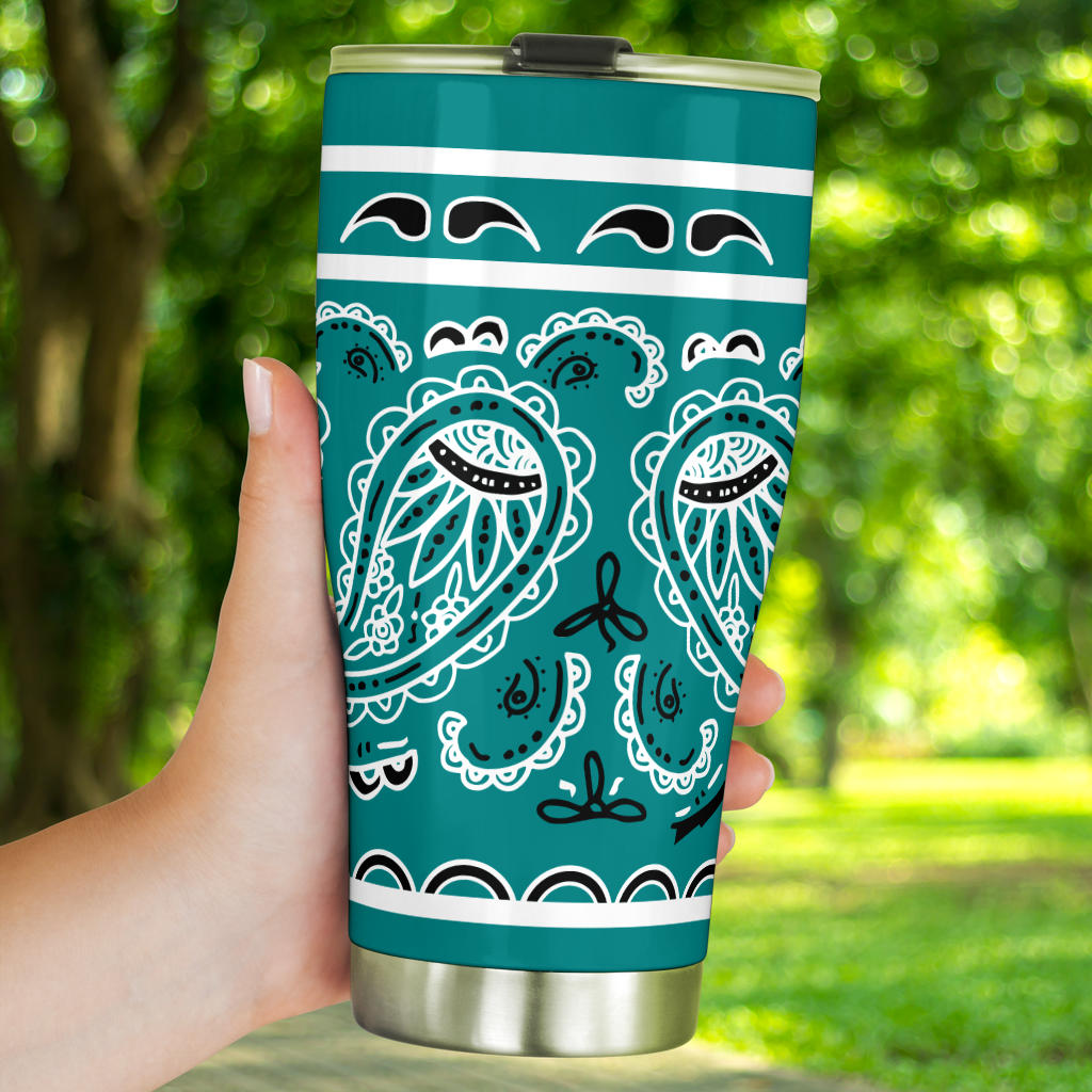Teal Bandana Tumblers