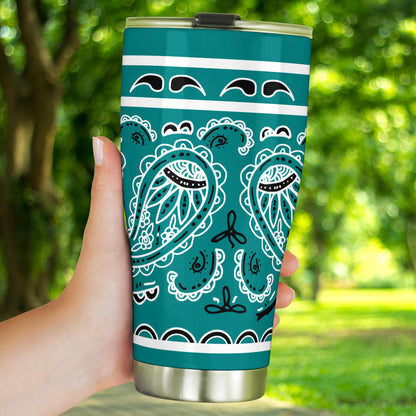 Teal Bandana Tumblers
