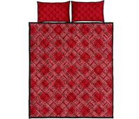 Quilt Set - Classic Red Bandana DB Quilt w/Shams