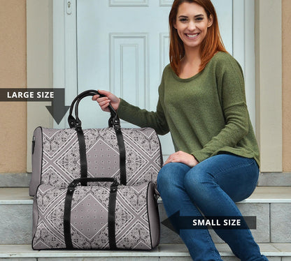 gray bandana luggage