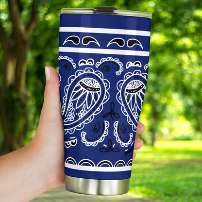 Royal Blue Bandana Tumblers
