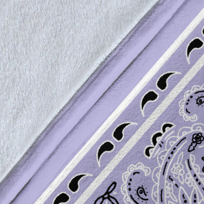 Purple Bandana Throw Blanket