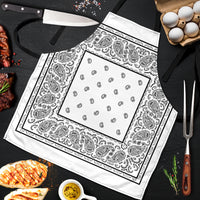 White Big Bandana Apron