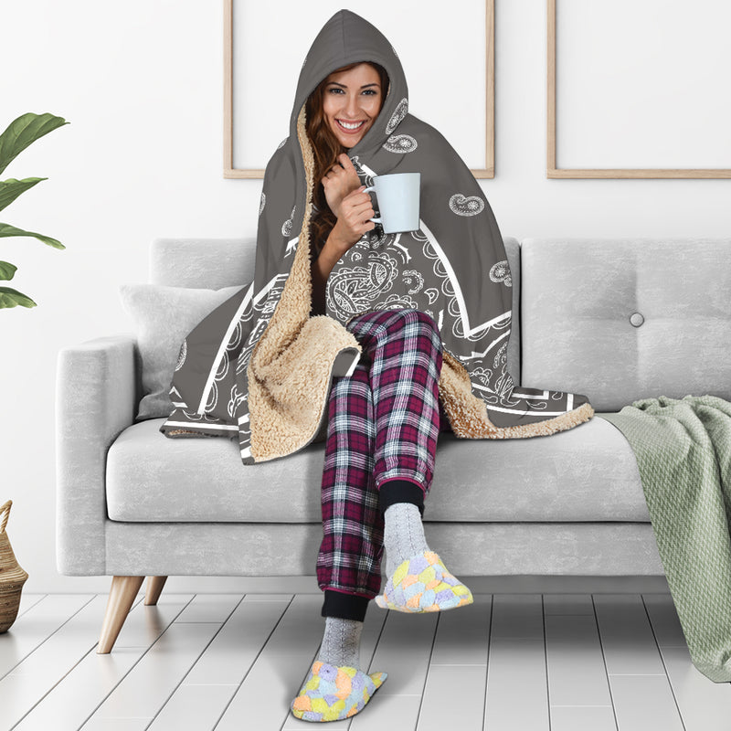 Gray Hooded Blankets