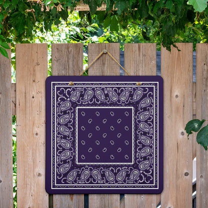 Royal Purple Bandana Door Signs