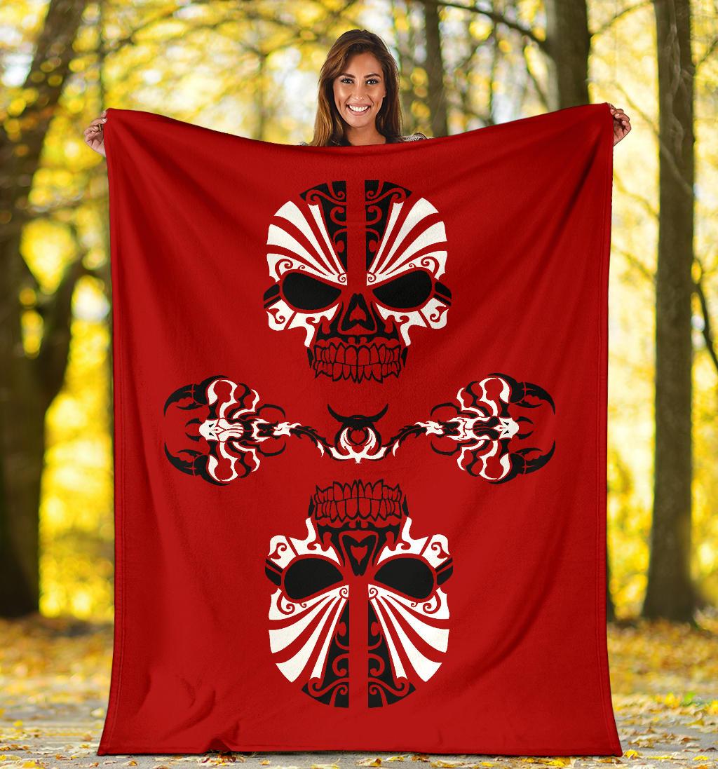 Tribal Tattoo Fleece Blankets