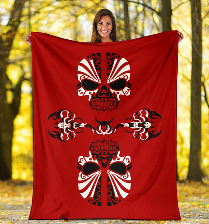 Tribal Tattoo Fleece Blankets