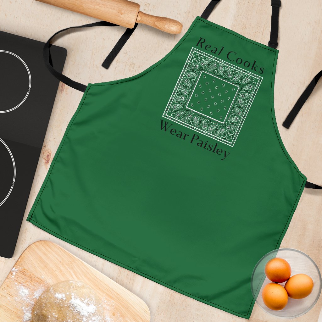 Green Bandana Real Cooks Aprons