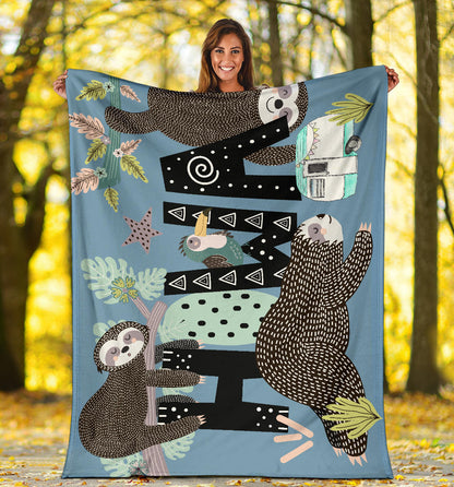 HOWA Sloths Blanket