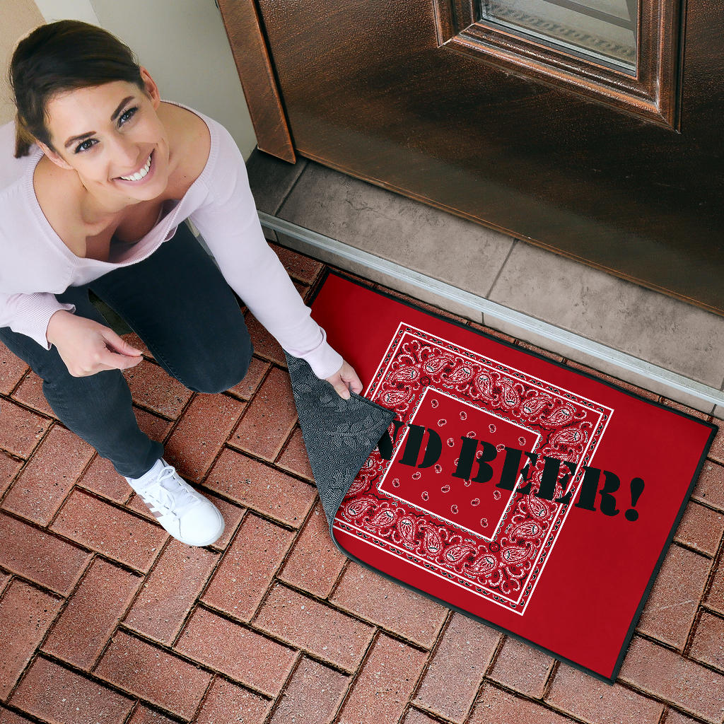 Classic Red Bandana Funny Door Mats