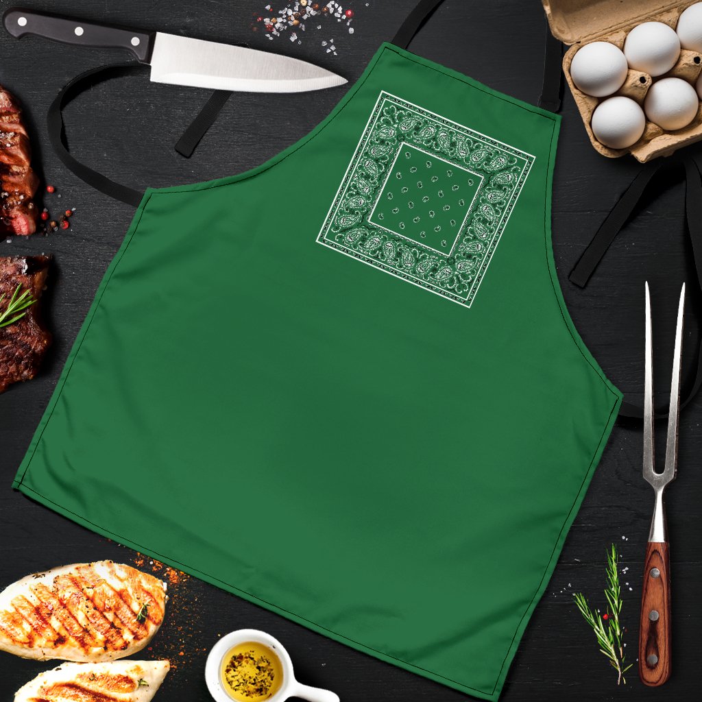Green Bandana Cooking Apron