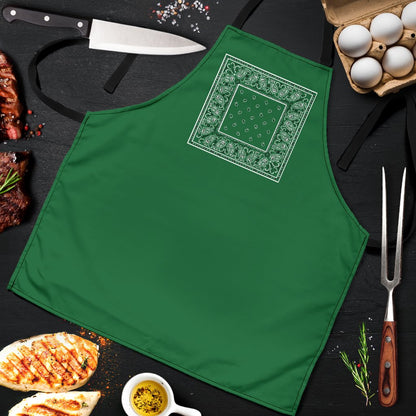 Green Bandana Cooking Apron