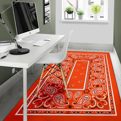 orange throw rugs