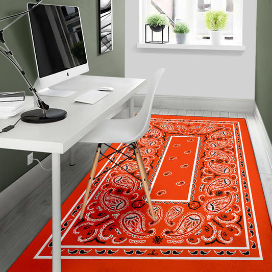 orange throw rugs