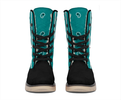 Teal Bandana Women's Winter Boots