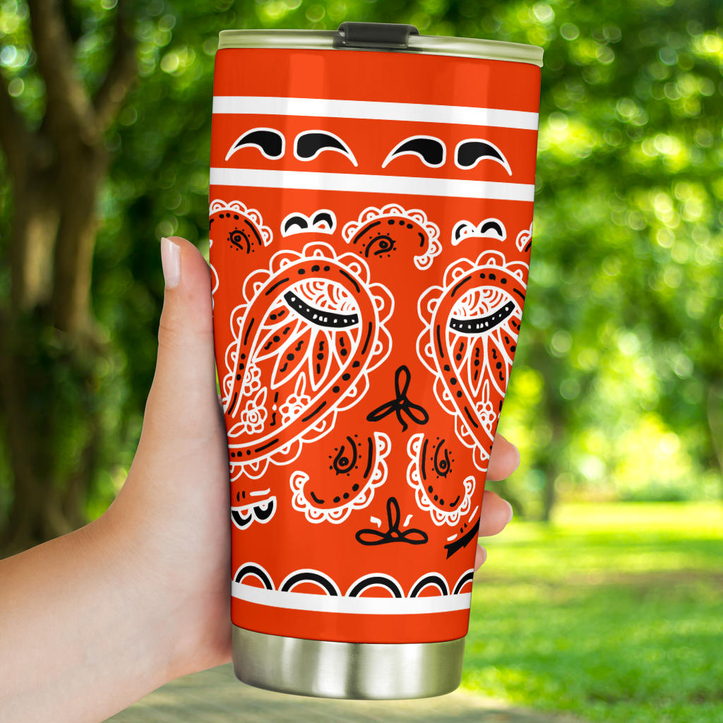 Perfect Orange Bandana Tumblers