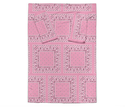 Pink Bandana Monk Blankets