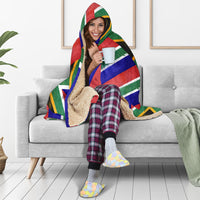 South Africa Flag Hooded Blanket