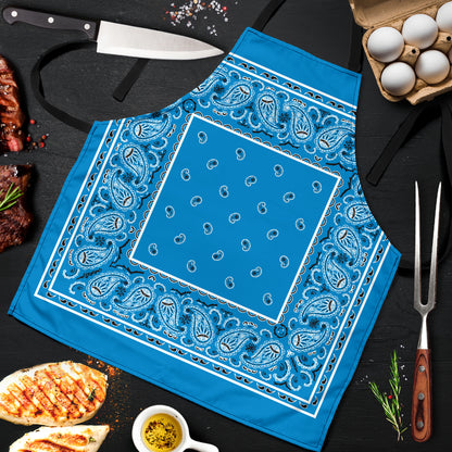 Sky Blue Big Bandana Apron