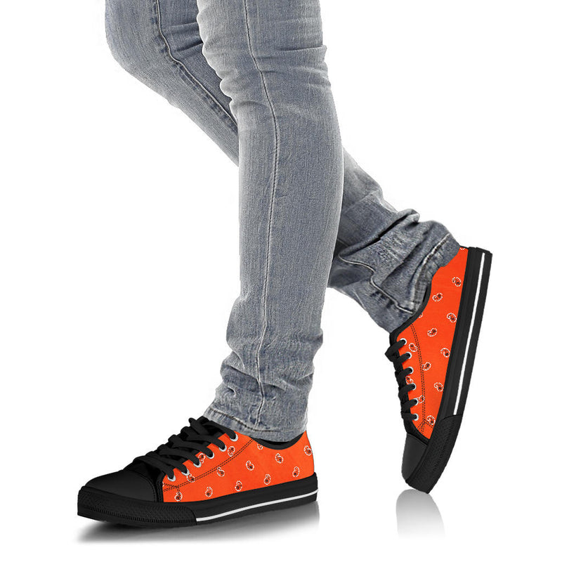 Canvas Low Top Sneakers - Perfect Orange Paisley