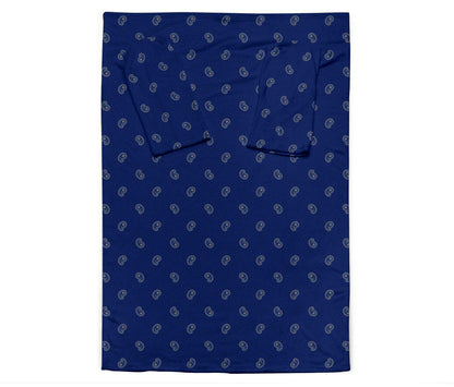 Blue and Gray Bandana Monk Blankets