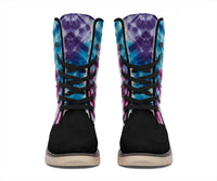 Boho Blues Tie Dye Women's Winter Boots