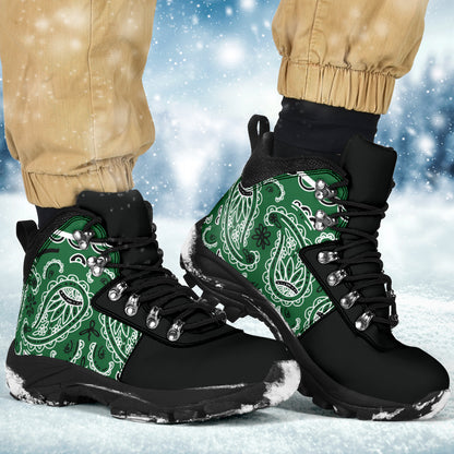 Classic Green Bandana Alpine Boots