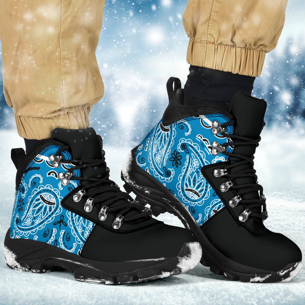 Sky Blue Bandana Alpine Boots