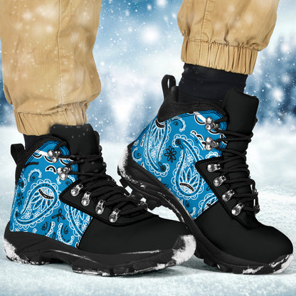 Sky Blue Bandana Alpine Boots