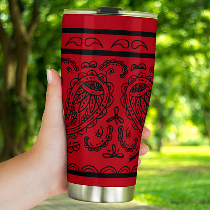 Red and Black Bandana Tumblers