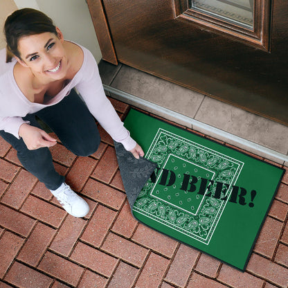 Classic Green Bandana Funny Door Mats