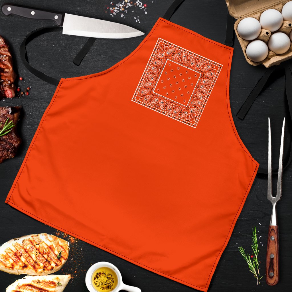Orange Bandana Chef's Aprons