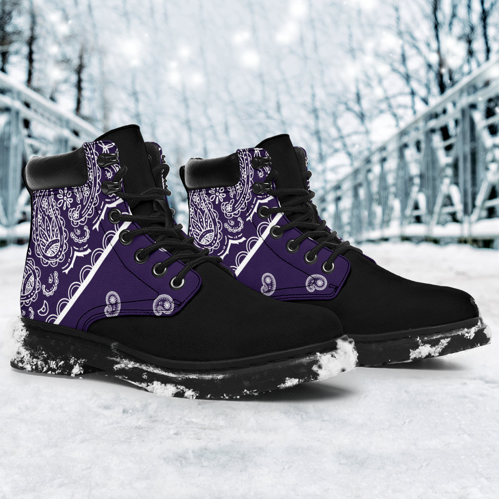 Royal Purple Bandana Blackout All Season Boots