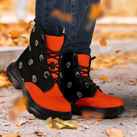Perfect Orange Bandana Chunky Boots