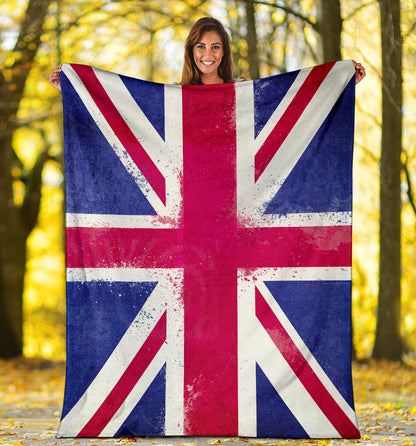 UK Flag Fleece Blankets