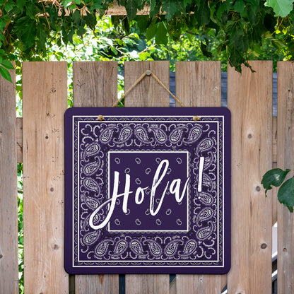 Royal Purple Bandana Door Signs