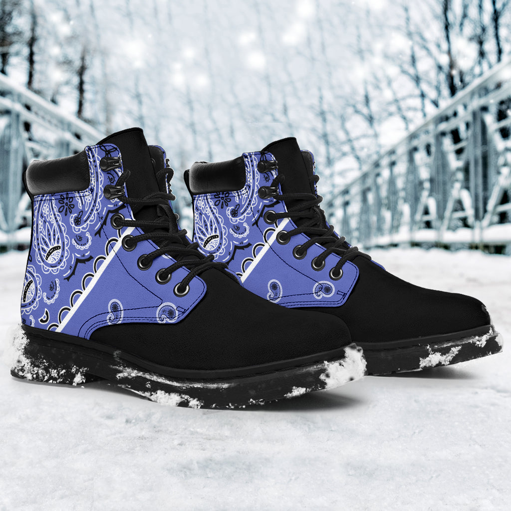 Ocean Blue Bandana Blackout All Season Boots